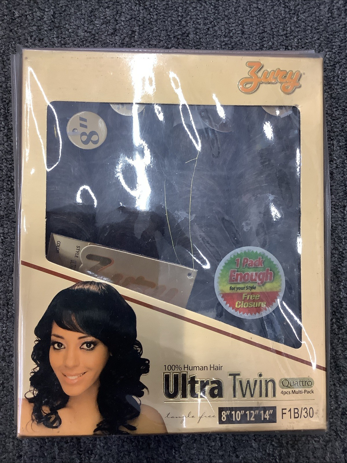 ZURY 100% HUMAN HAIR ULTRA Twin QUATTRO 8”10”12”14” 1b/30