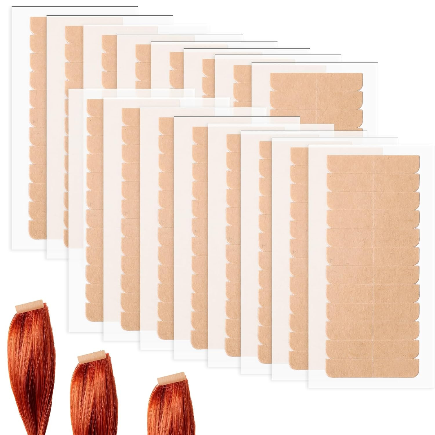 240 Pcs Hair Extension Tape, Double Sided Strong Adhesive Replacement Hair Tape