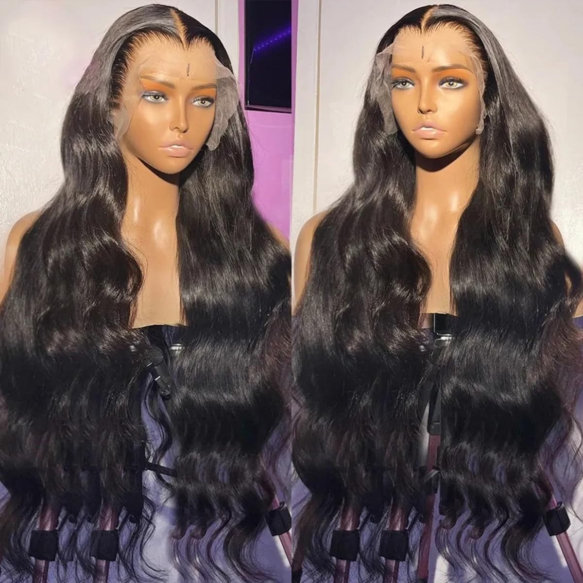 28-Inch Loose Body Wave Lace Front Wig – 200 Density, Pre-Plucked, Glueless Huma