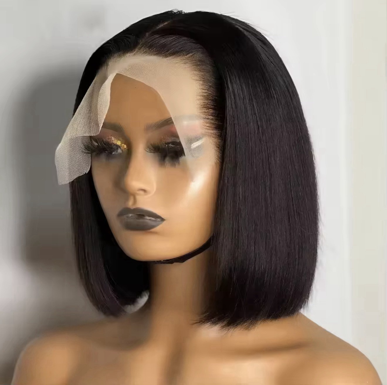 Sleyliyah hair 12 Inch Bob Wig – 200% Density – 100% Natural Human Hair