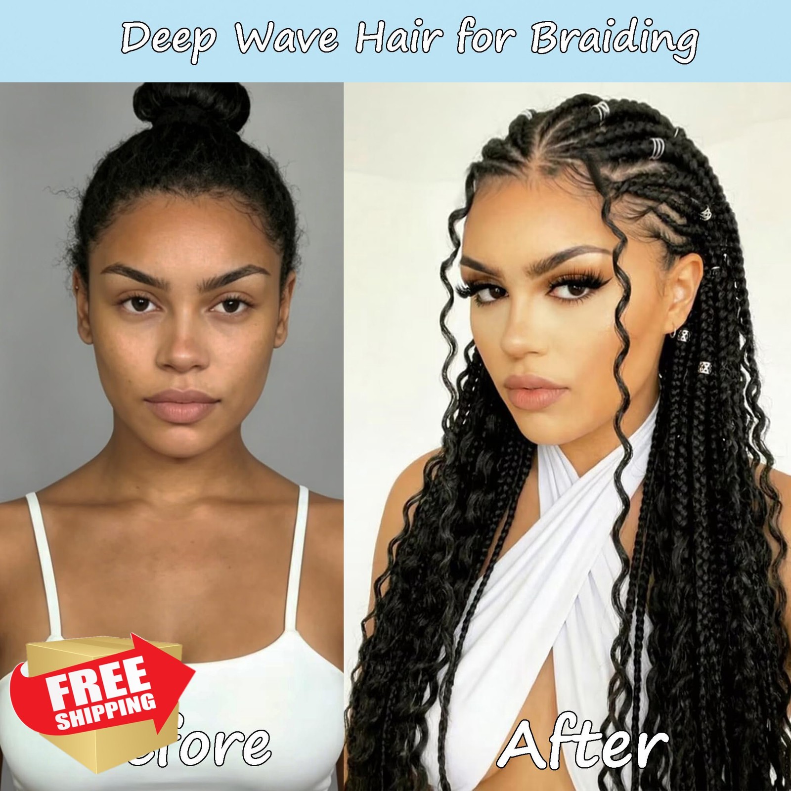Gladream Curly Braiding Hair 18 Inch P4/30 2 Pack
