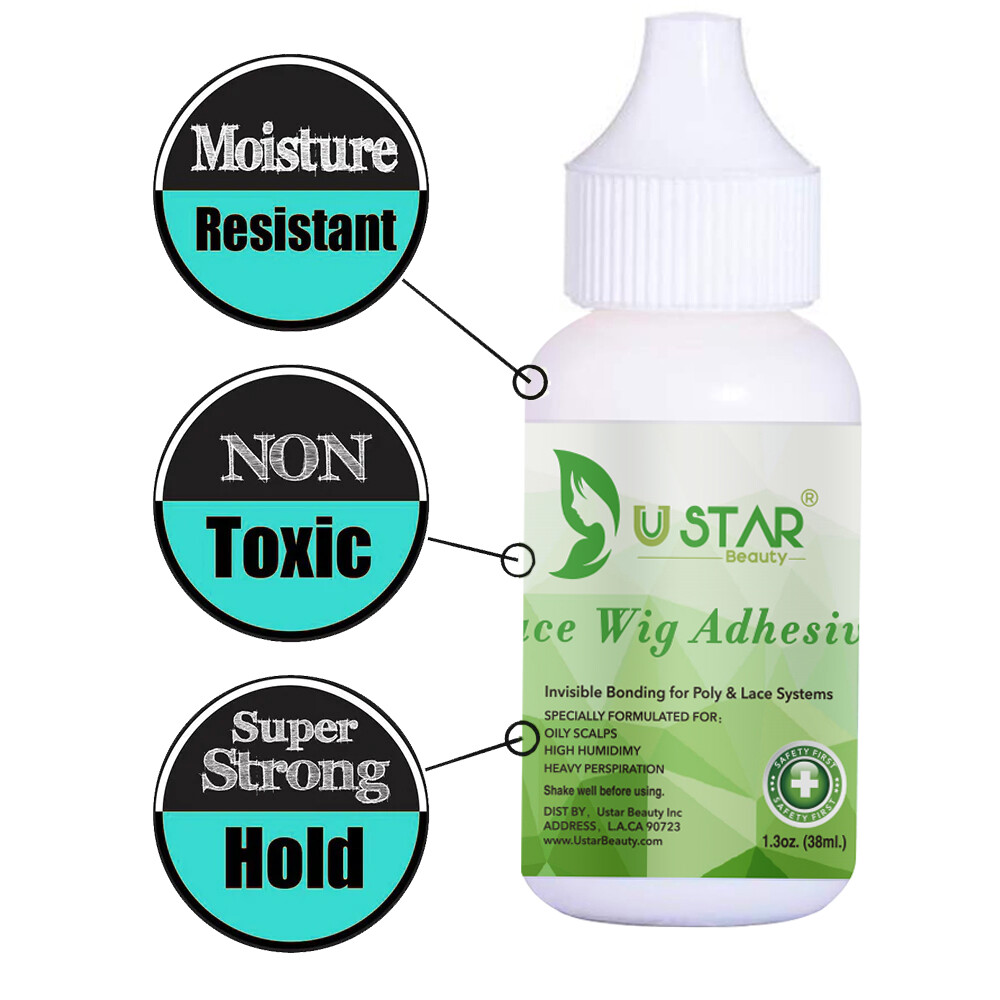 Lace Wig Adhesive 1.3 oz Glue and Glue Remoevr 1.0 oz for Hair Replacement Wig