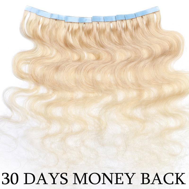 Straight Wavy Real 100 Human Hair Tape in Remy Seamless Skin Weft Hair Extension