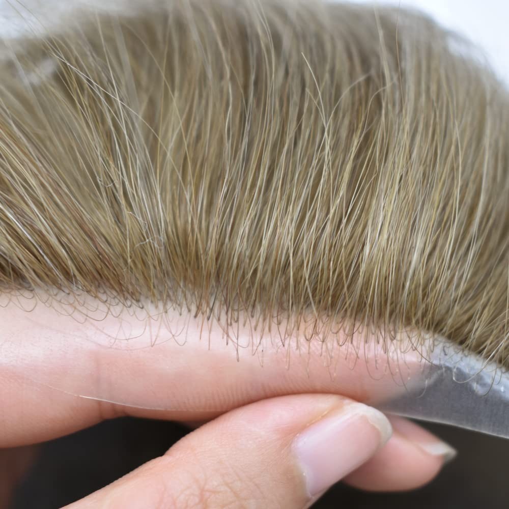 Ultra Thin Skin ToupeeMens Hair Replacement All Colors Hairpieces PU System Wig
