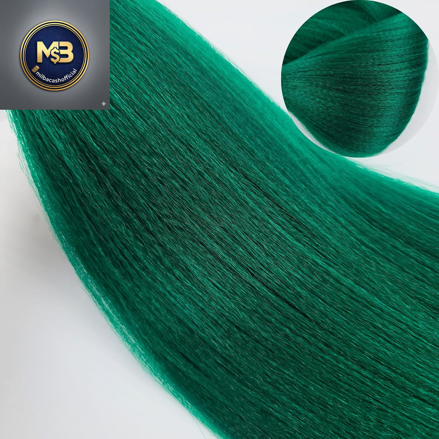 Green Braiding Hair Pre Stretched Dark Green Boho Hair for Braiding Hypoallergen