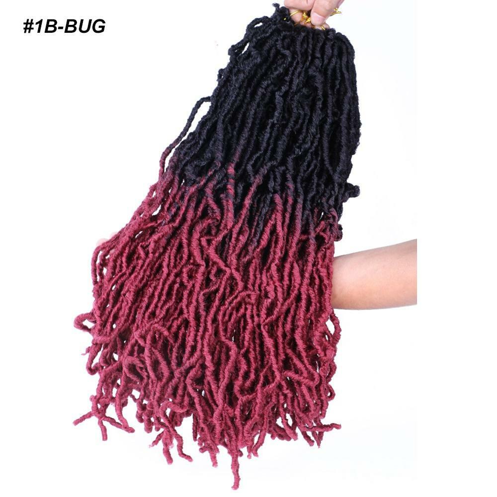 18″ Faux Synthetic Crochet Braiding Hair Curly Dreadlocks Hair Crochet Braids