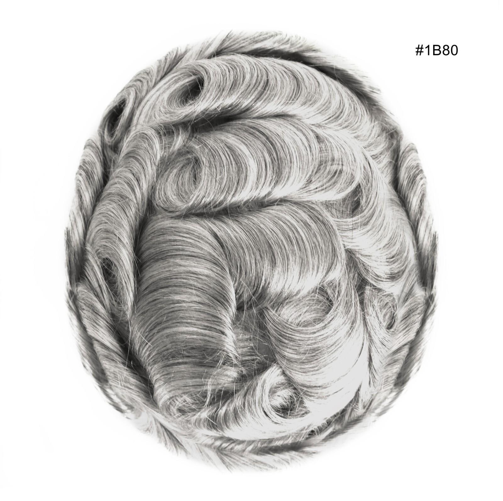 男式发饰人体头发替换系统精细单色 Toupee 经济运输-