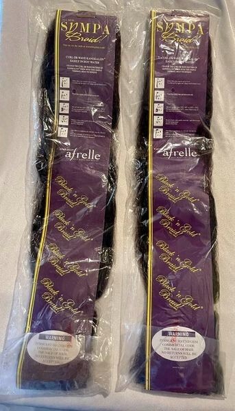 2 pack kanekalon braid hair