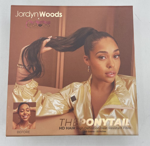 JORDYN WOODS EASILOCKS THE PONYTAIL HAIR HEATRESISTANT 22″ 120G DARK CHOCOLATE