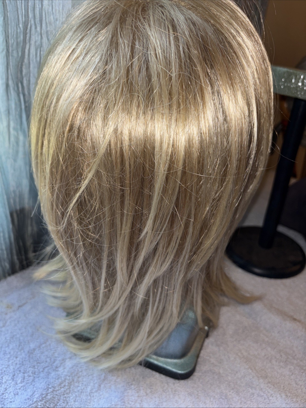 3 Wigs: Sandy, Light Blonde & Grey Wigs Straight Long & Short TLC brand