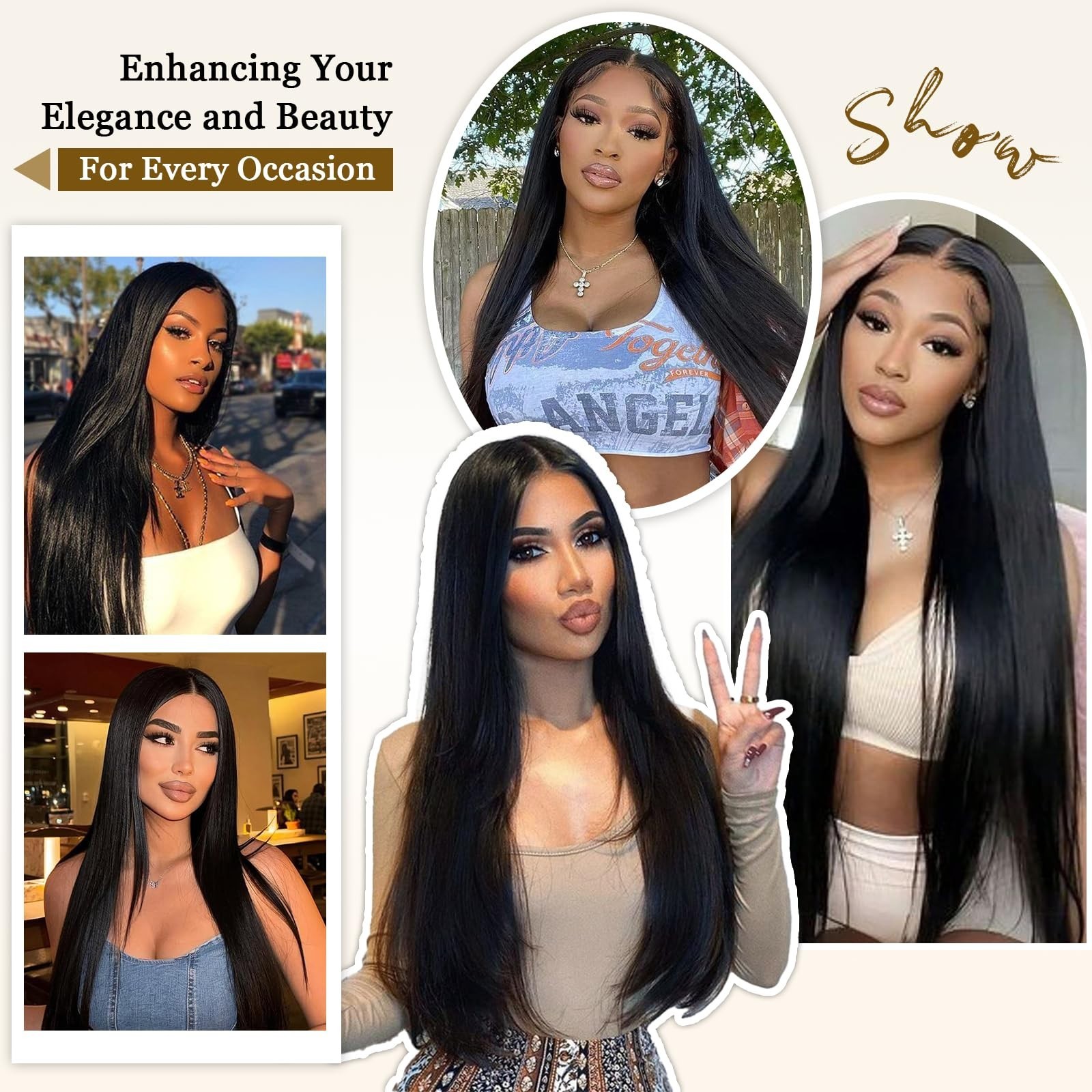 16A Raw Straight Human Hair Bundles 20″ 22″ 24″ – Virgin Remy, No Tangle, Long L