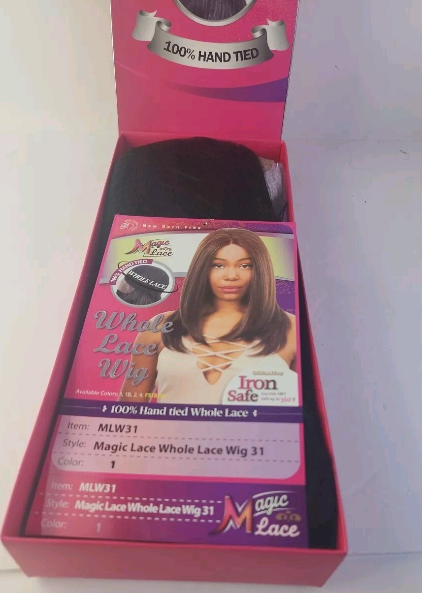 Magic Lace Whole Lace Wig MLW31 Color 1 LACE FRONT WIG Iron Safe Up To 360F.