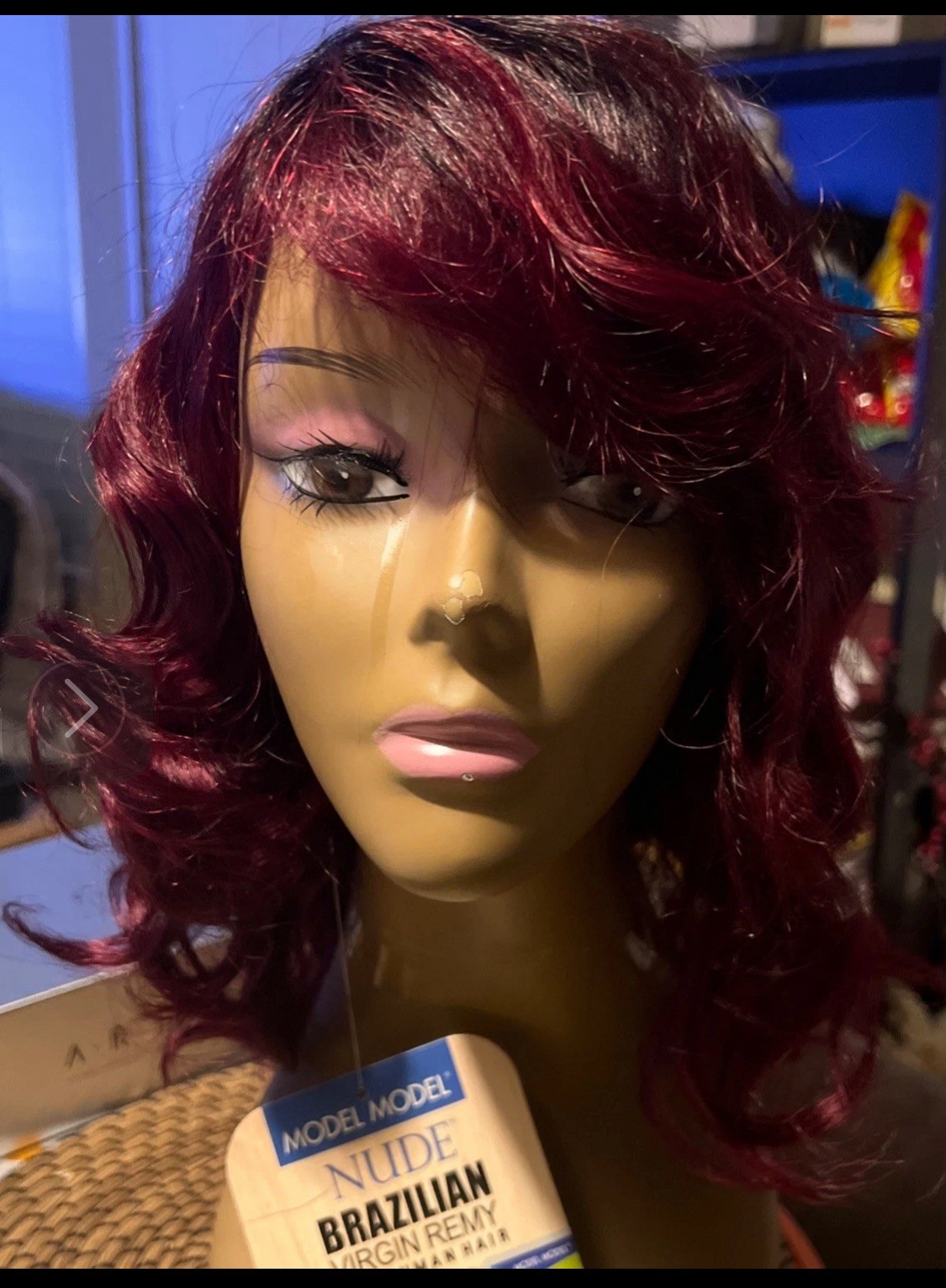 Brazilian Virgin Remy 100% Human Hair | Burgundy & black roots Body Wave 16 “
