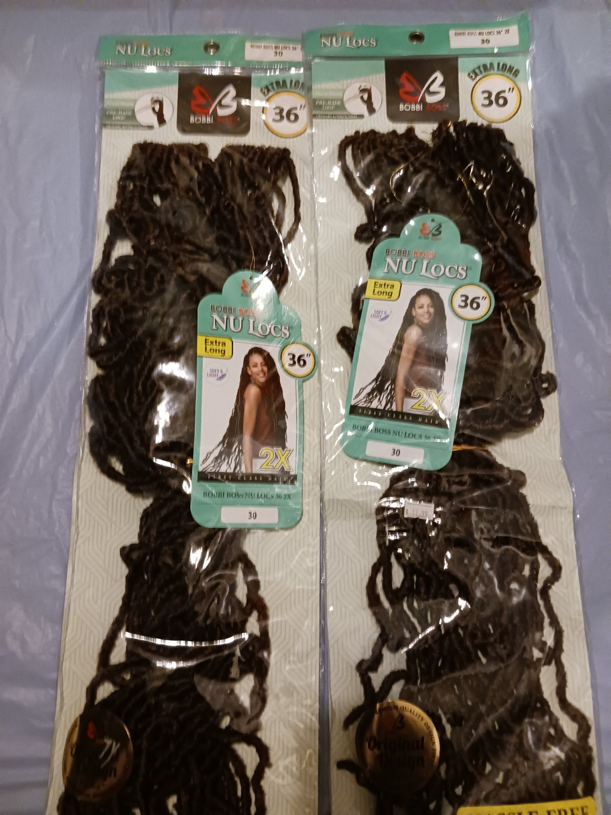 Bobbi Boss NU Locs 36 in Extra Long Curly Synthetic Crochet Dreadlocks 2X