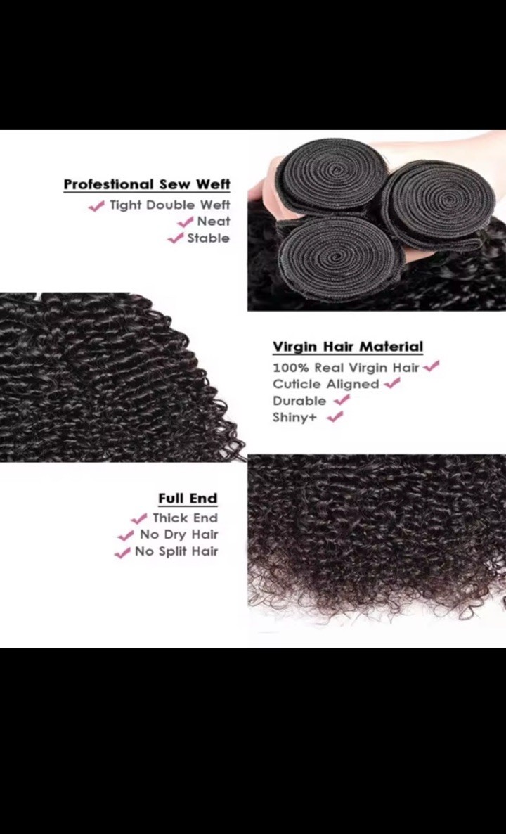 Raw Hair Bundles – Straight, Body Wave, Deep Wave – 100% Unprocessed – 10-40inch
