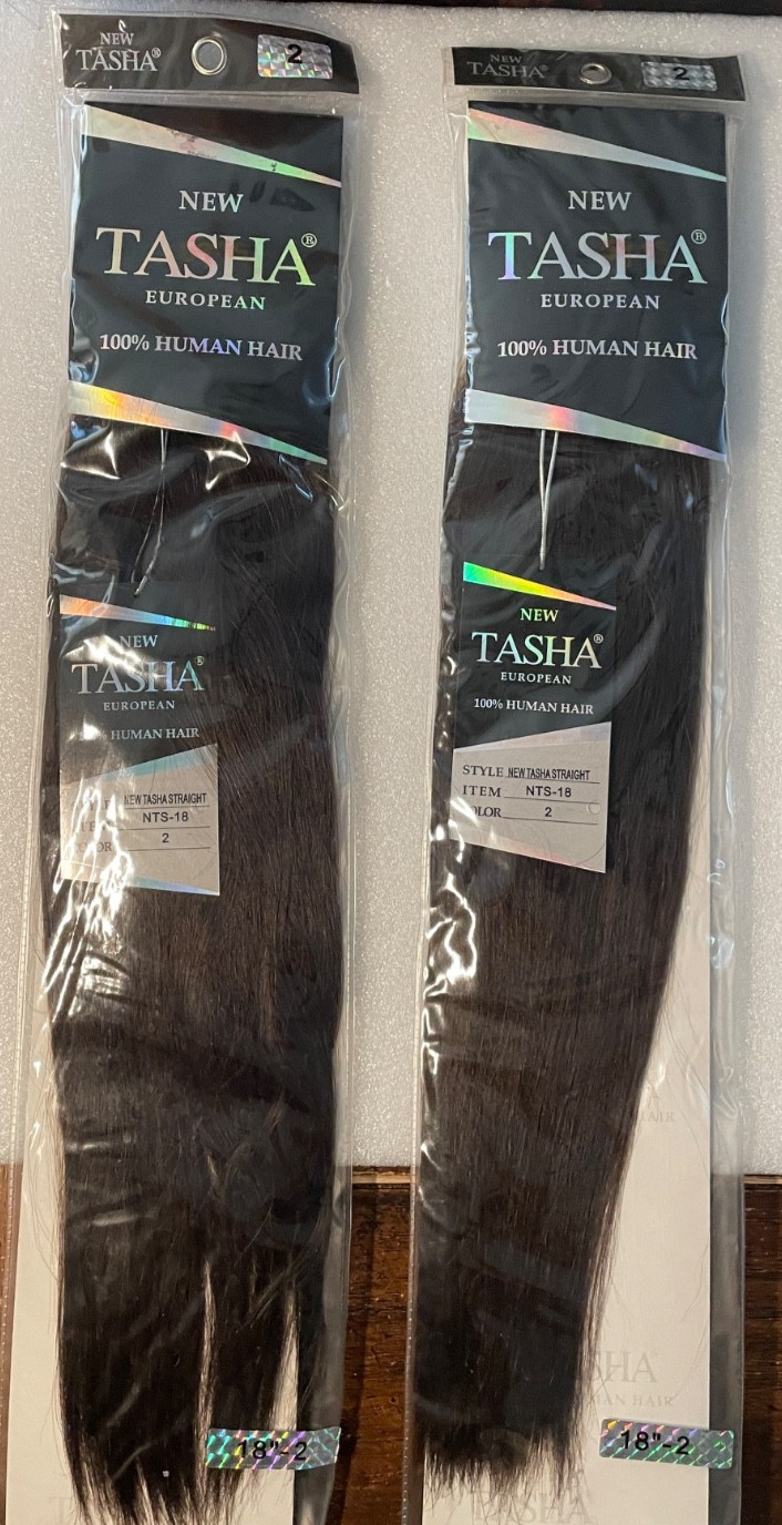 2X Tasha Strait NTS- 18” Color 2 ~ 100% Human Hair