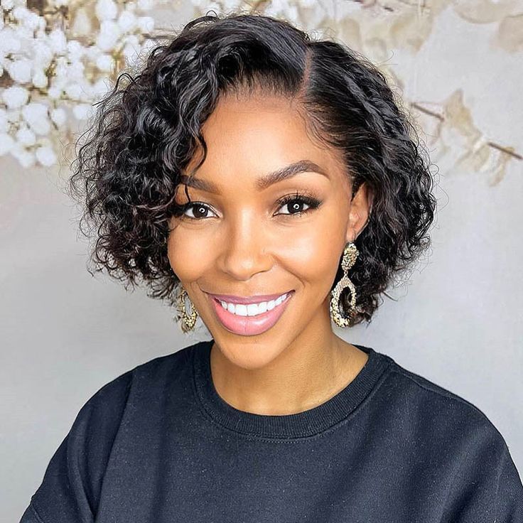 13×4 Brazilian Water Wave Bob Lace Front Wigs 100% Human Hair Wigs Pre Plucked 8