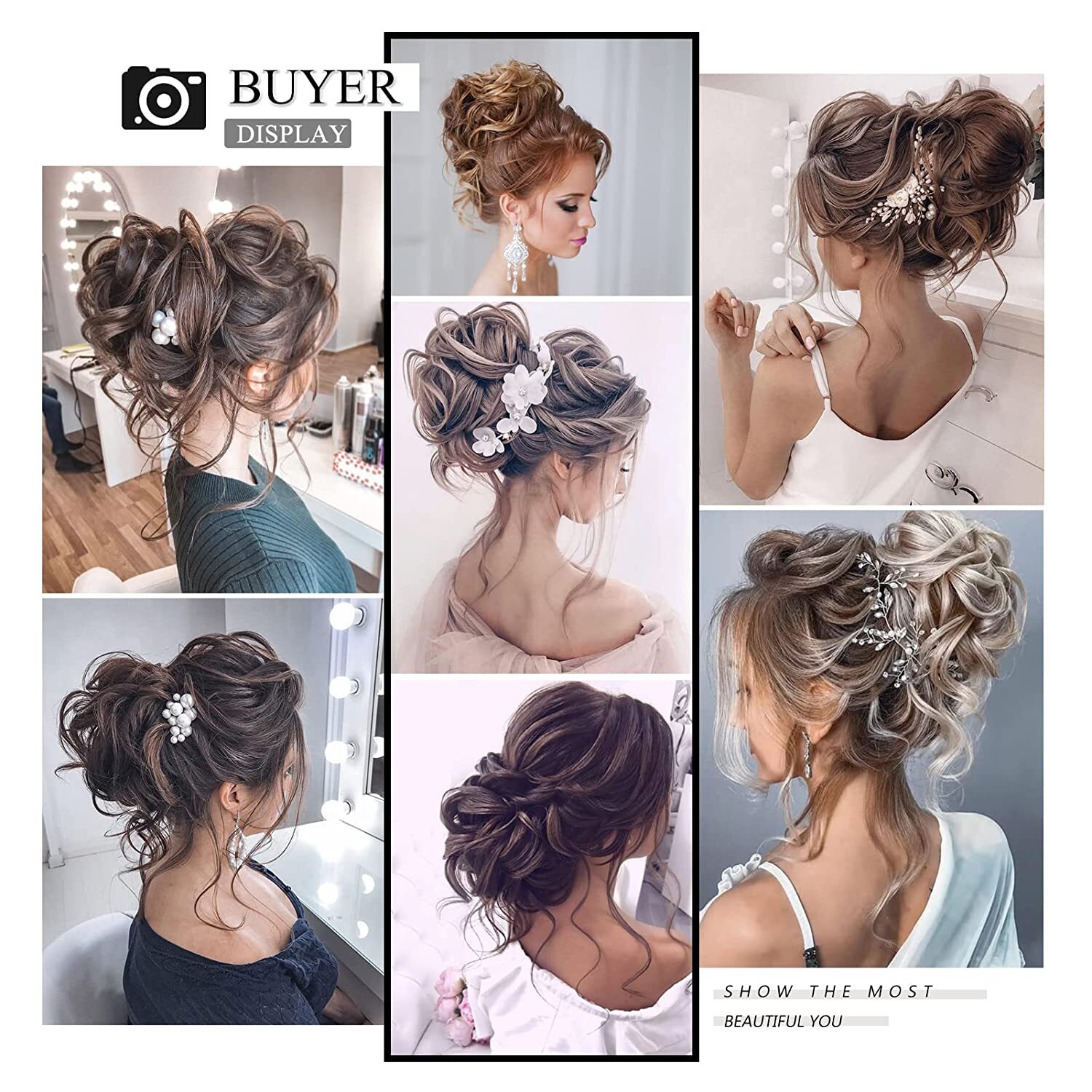 Real As Human Messy Bun Chignon Claw Clip in Hair Extensions Thick Scrunchie 65g