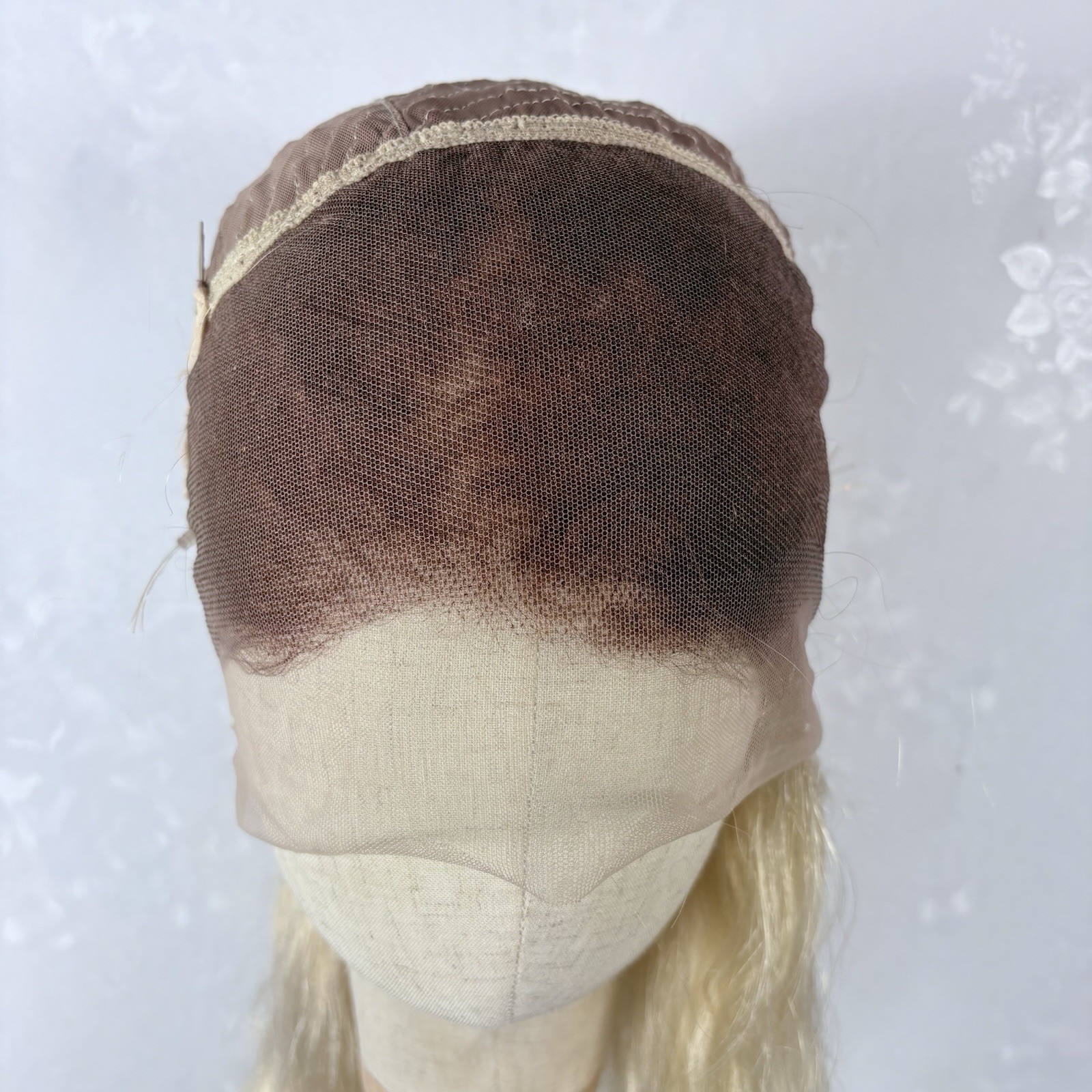 26” 100% BRAZILIAN Human hair Daily wear WIG! 360 Lace Brown Rts Platinum Blonde
