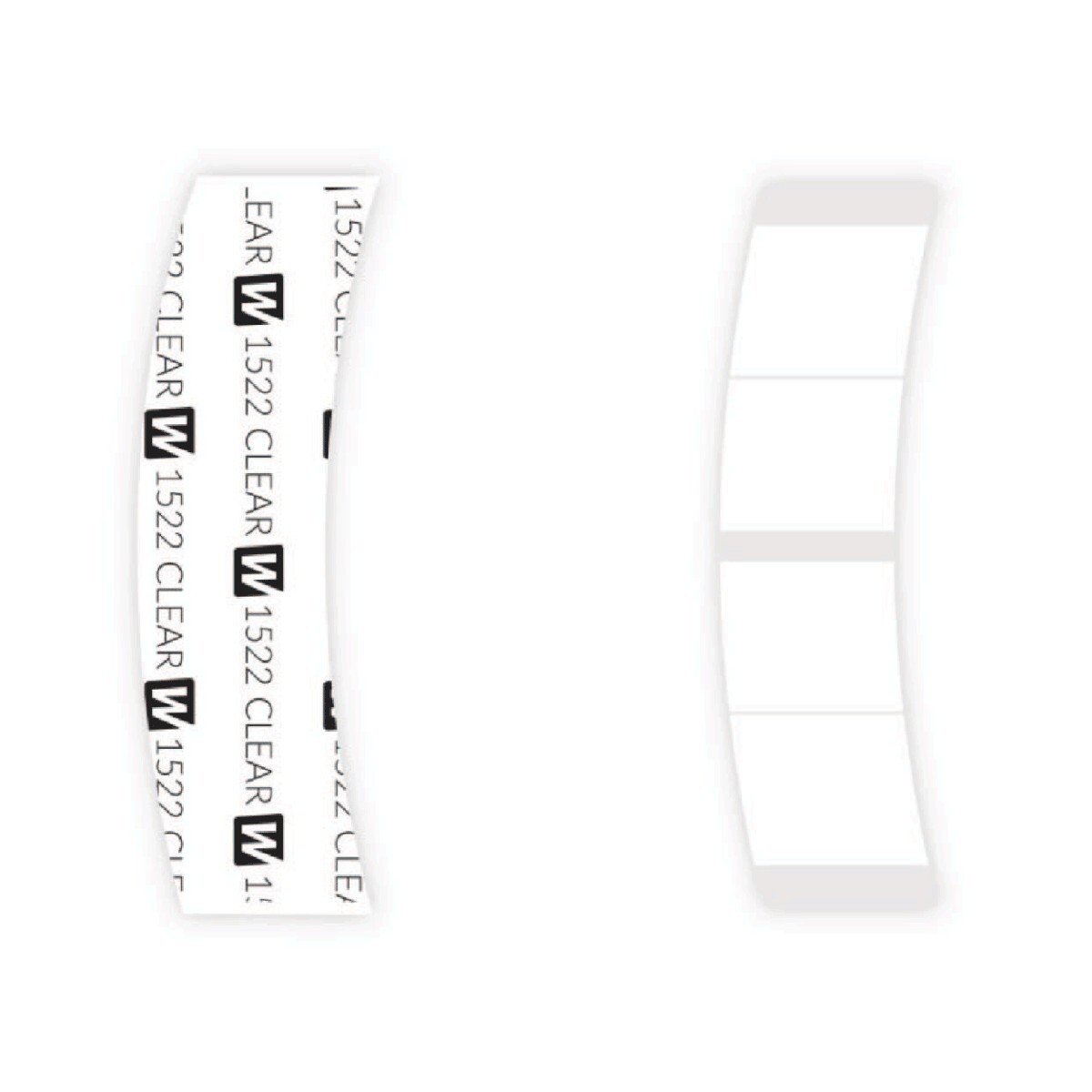 1522 Clear Adhesive Tape for hair systems wigs Contour Shape MINI’s sale 1-pack