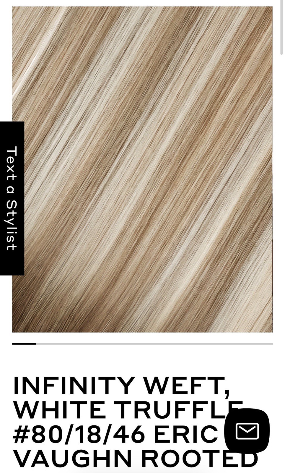 BELLAMI INFINITY WEFT HAIR EXTENSIONS 20in 80g Rooted White Truffle 100%authenti