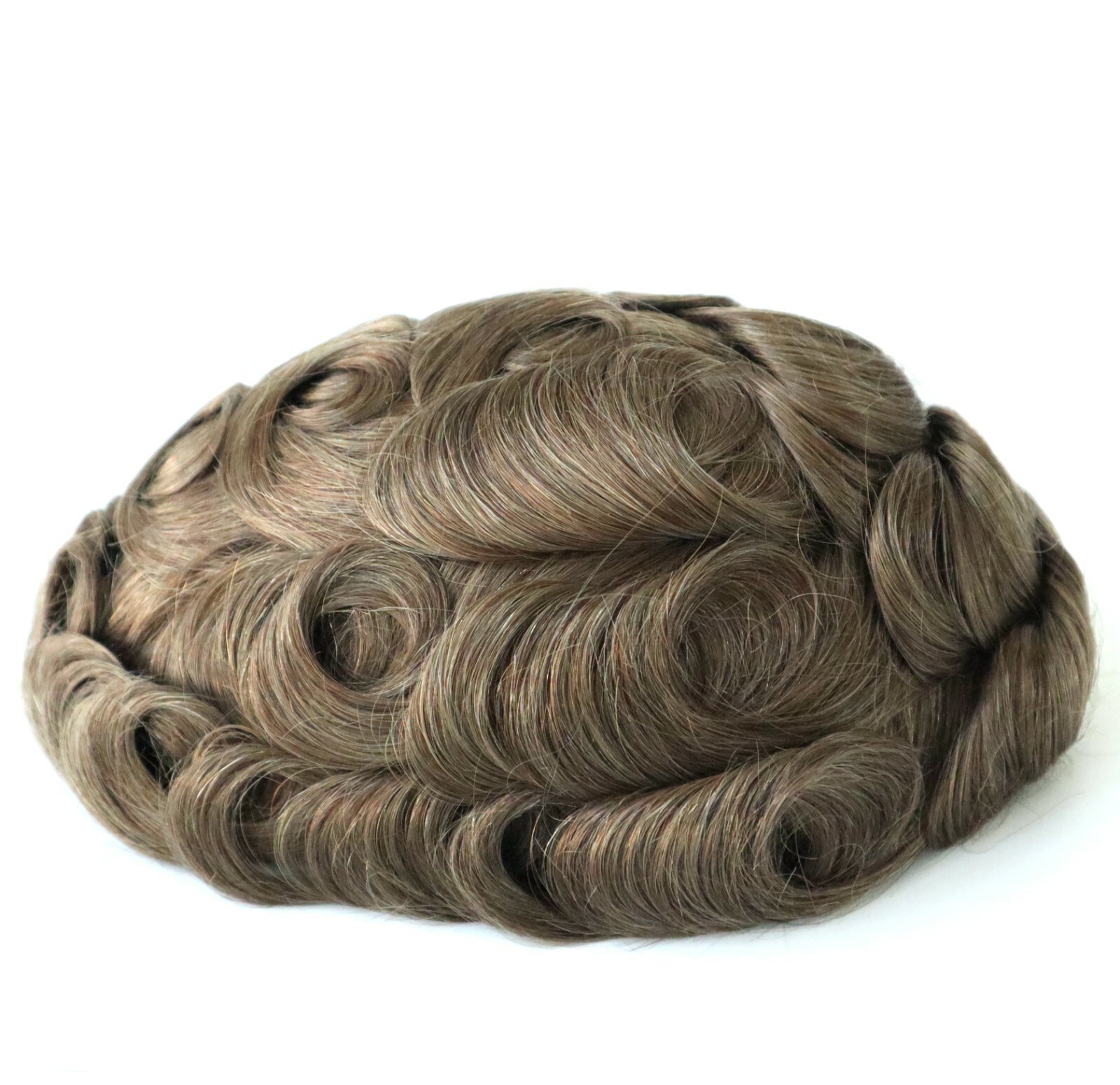 Mens Toupee Human Hairpieces Medium Poly Skin Hair System SKV Express Shipping