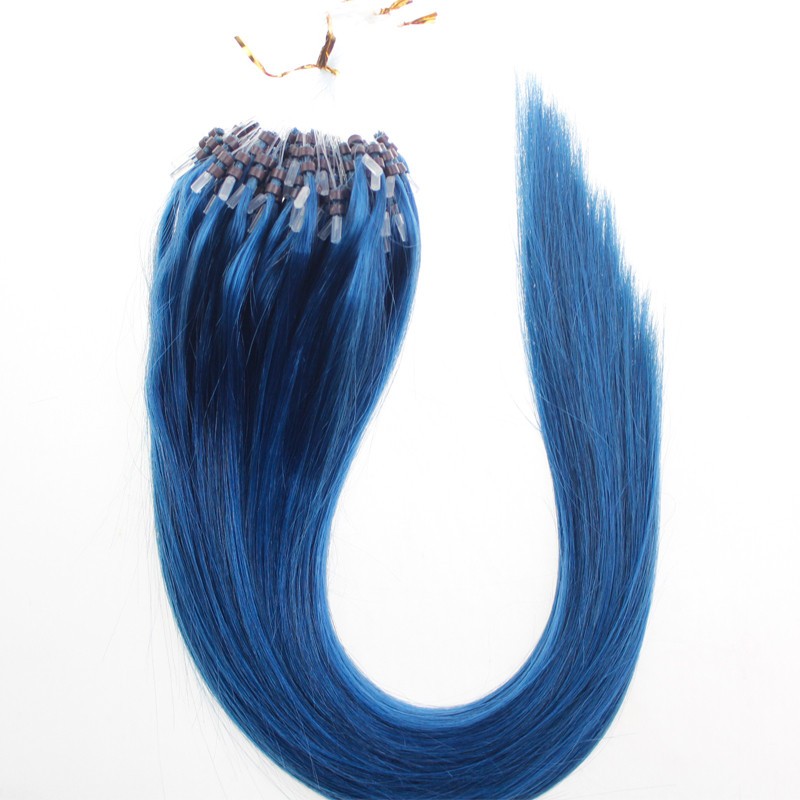 Micro Ring Loop Beads Tip Hair Extensions 100% Real Brazilian Human Hair 50-100s