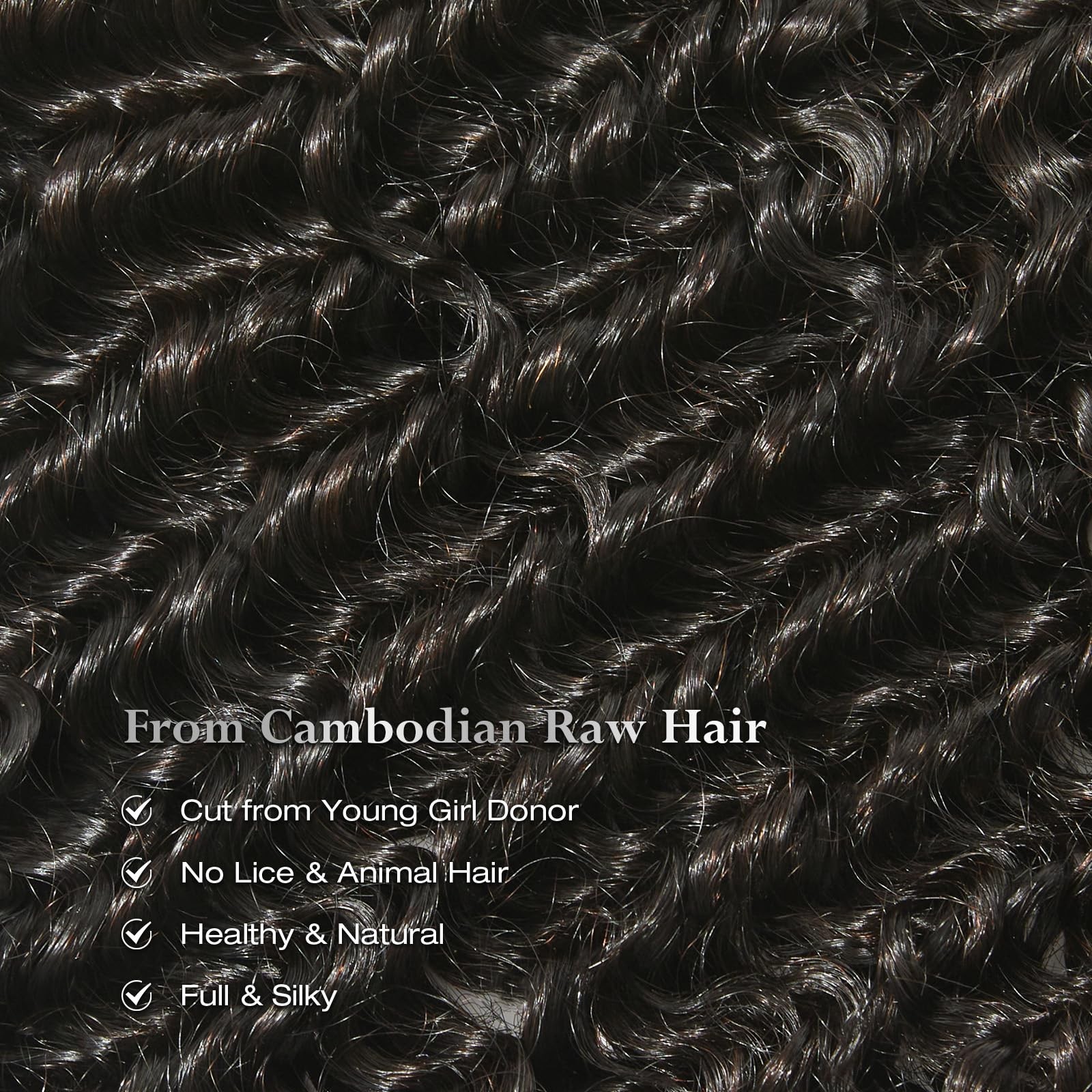 Ashine Human Hair Bundle Deep Curly Water Wave Unprocessed Cambodian Raw Hair