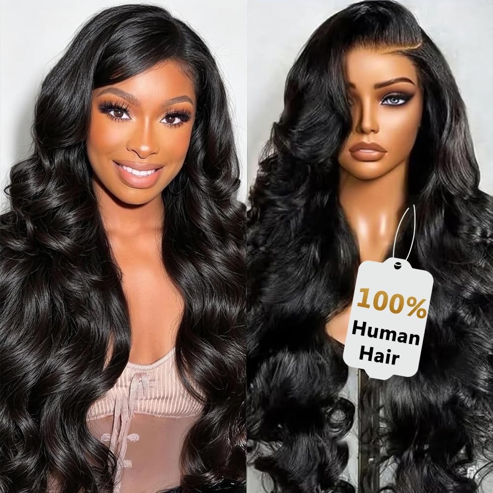 250 Density 30 Inch Lace Front Wigs, 100% Human Hair,[2-Year Life,260g], 13×6…