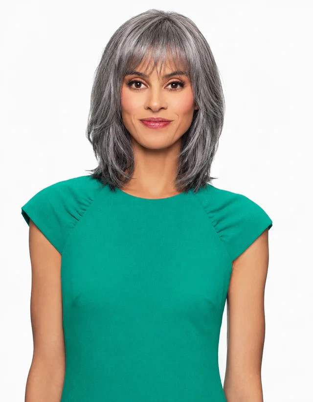 Foxy Silver MARIA, Straight, Layered, Shoulder-length, Synthetic Wig