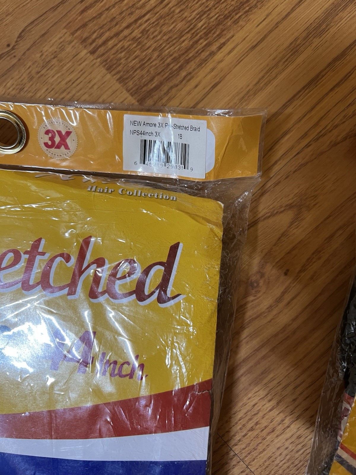 Set of 3 Amour Pre Stretched Braids 44 Inch 1B 3Pack AfroTex Antibacterial