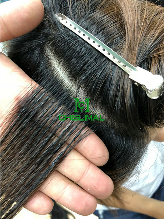 black brown blonde 6D Micro Hair Extensions Remy Hair 50gram 100Strands 10Rows