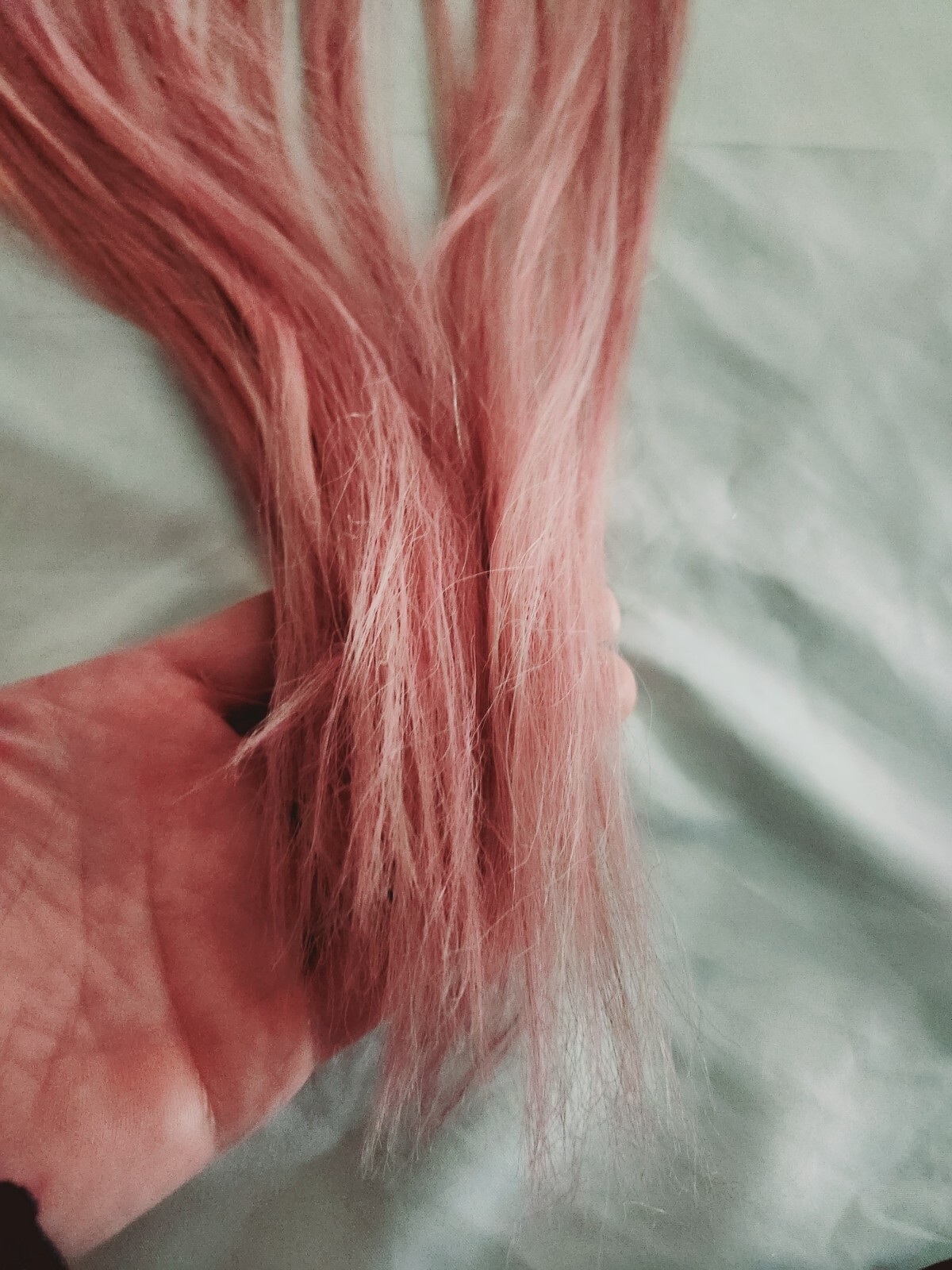 Halo Couture Prism Pink Sapphire Tape In Extensions 20″ Trimmed 1/4 Inch