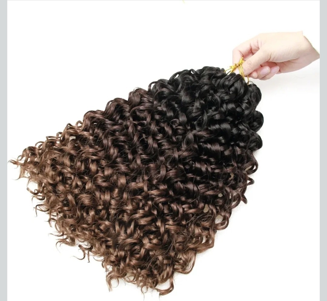 8 Packs 8in Water Wave Crochet Hair Deep Wave Braiding Hair Extensions for Women