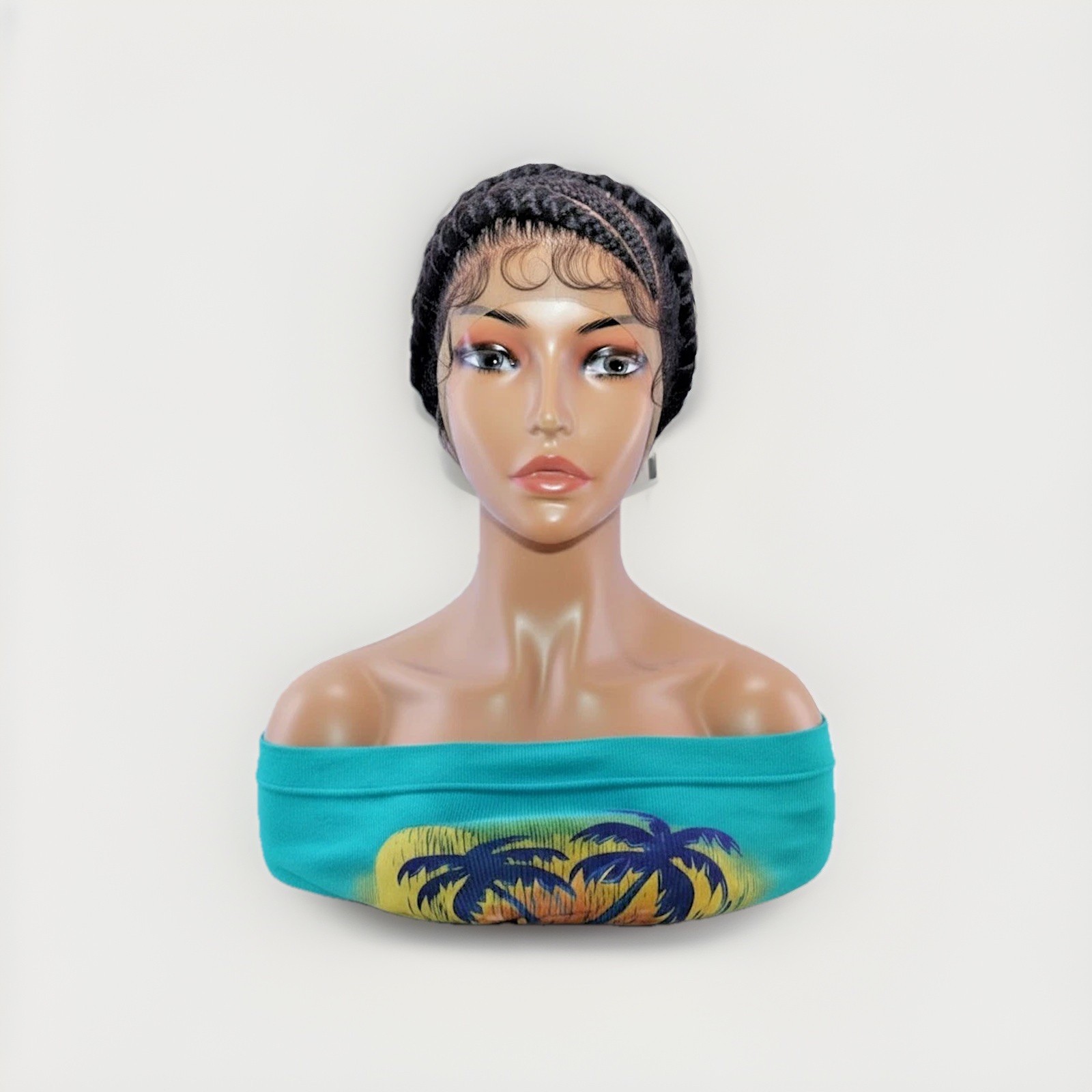 Braided Wig. Large Cornrow Braids. Full Lace with baby hair