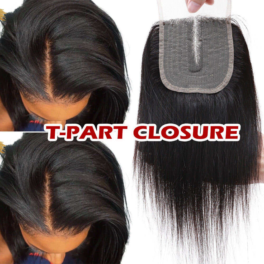 MIDDLE PART 4*4 Top Lace Closure Peruvian Virgin Human Hair Extensions Pre Pluck
