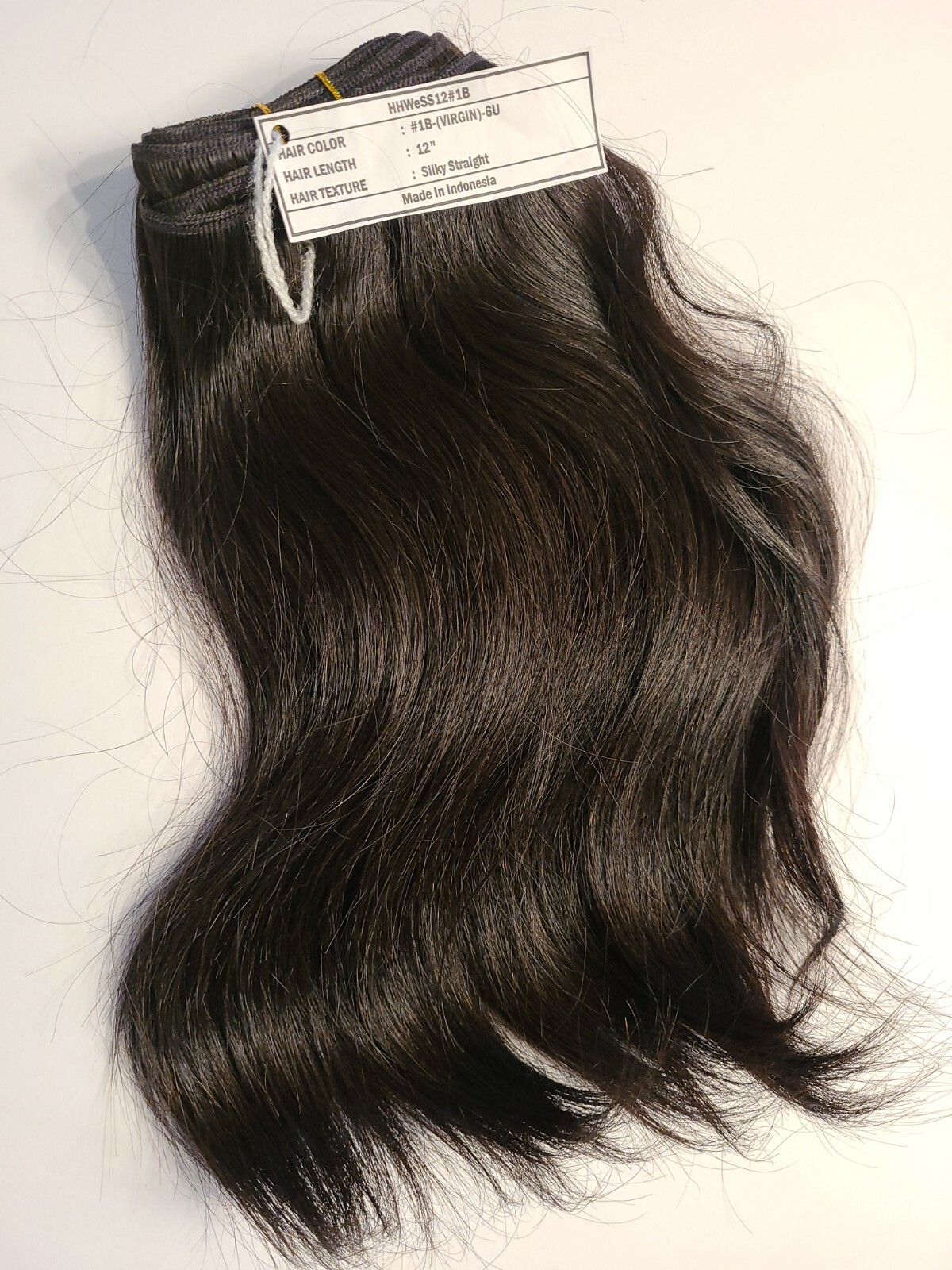 Human Hair #1B-(VIRGIN) 12″ Wig Sew In Bundle Made In INDONESIA