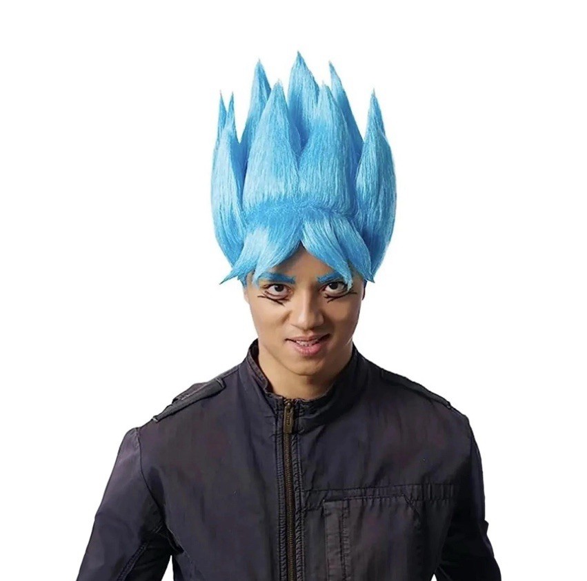 Costume Culture By Franco Warrior Wig Blue Anime Wig
