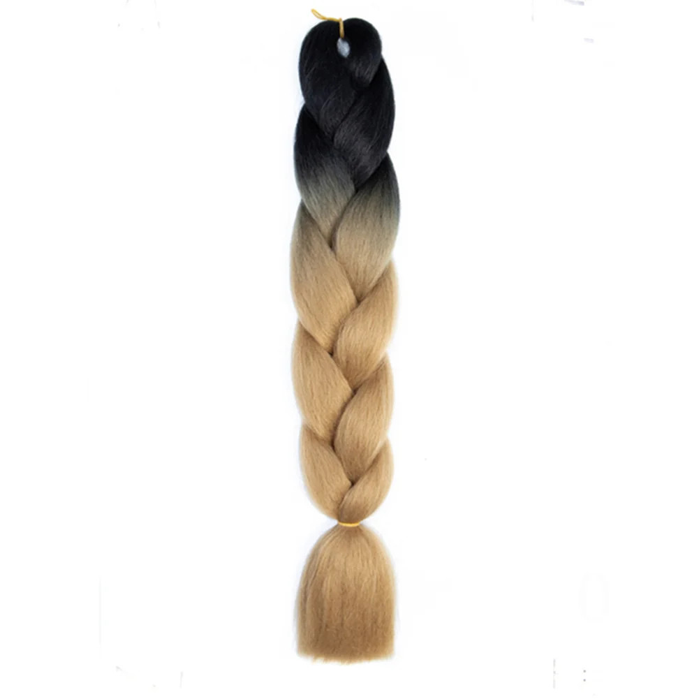 DIY Jumbo Braiding Hair Synthetic Afro Ombre Crochet Braid Extensions For Women