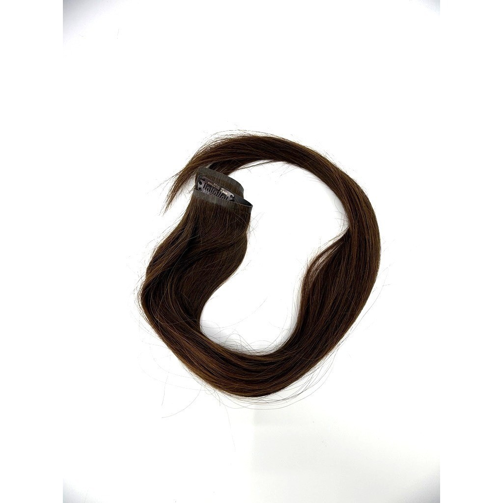 Bellami Silk Seam Volumizing Weft Walnut Brown #3 22″ 55g New Open Box