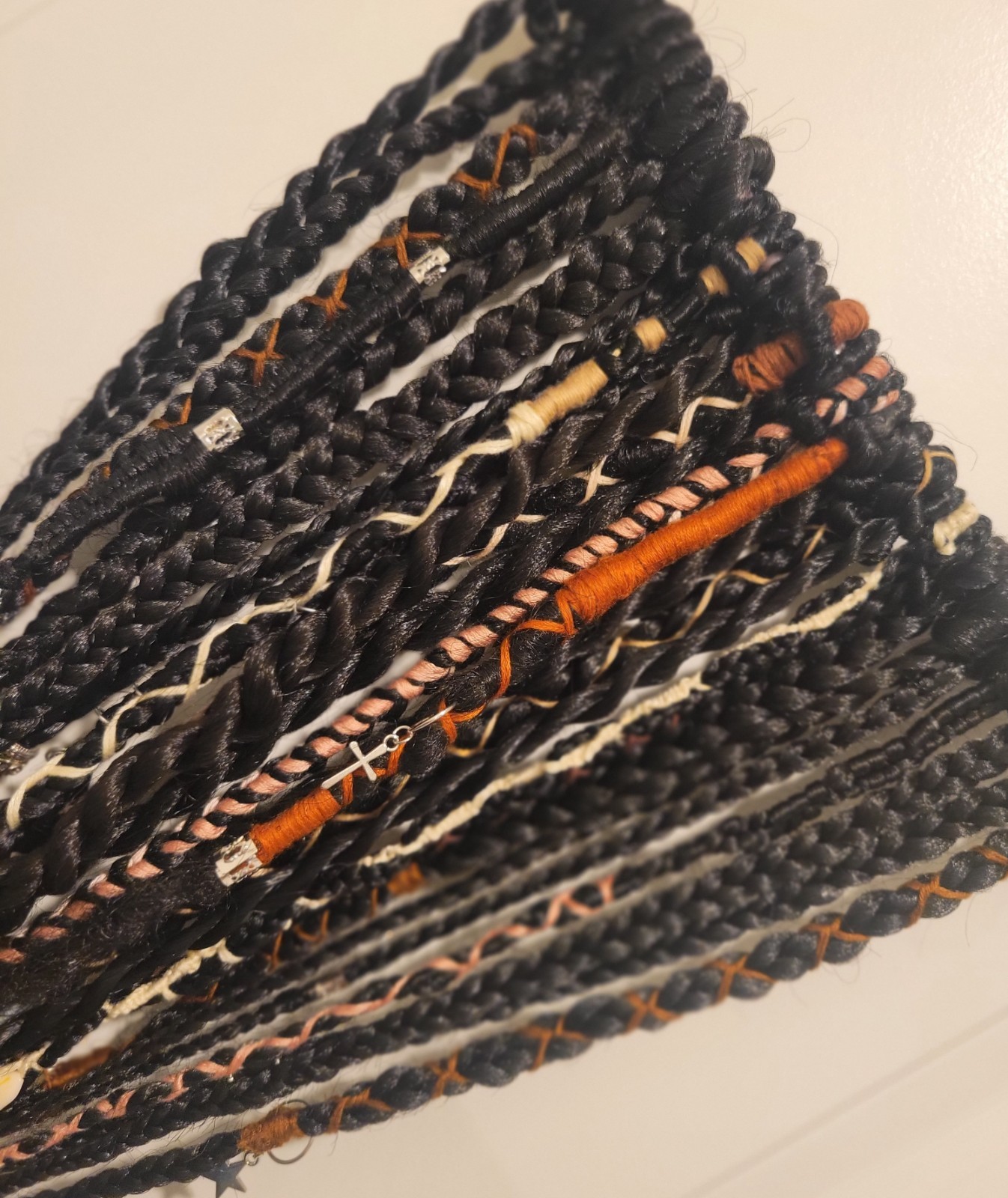 Synthetic Dread Extensions( Set) Handmade /Single ended Boho Locs & braids hair