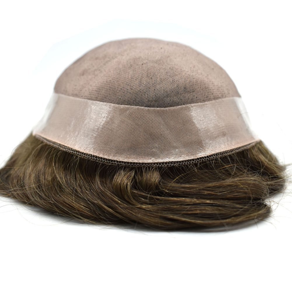 Toupee for Men Hair System Replacement Monofilament Mens Toupee Hairpiece
