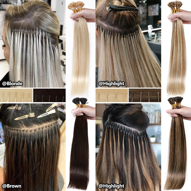 14″-24″ Pre Bonded Keratin Fusion Stick I-Tip 100% Remy Human Hair Extensions