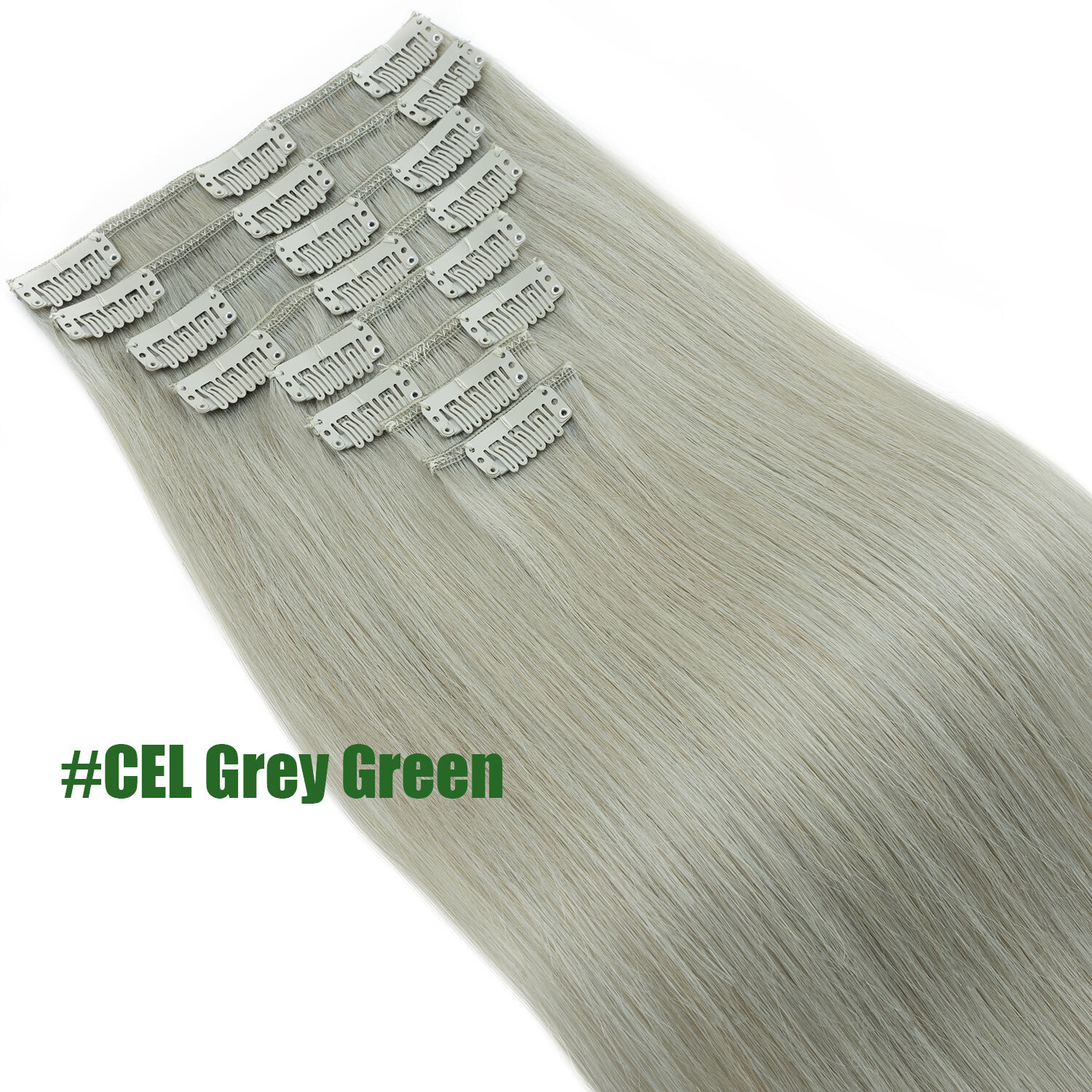 CLEARANCE Clip In 100% Real Remy Human Hair Extensions 8Pieces Full Head Caramel