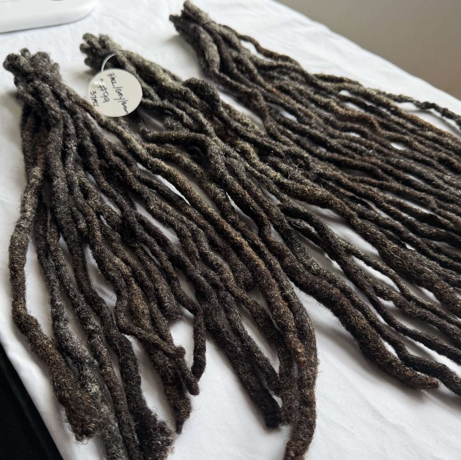 100% Real Naturally Grown Human Hair DreadLocks 37pcs Up To 15” Long 1.5cm +