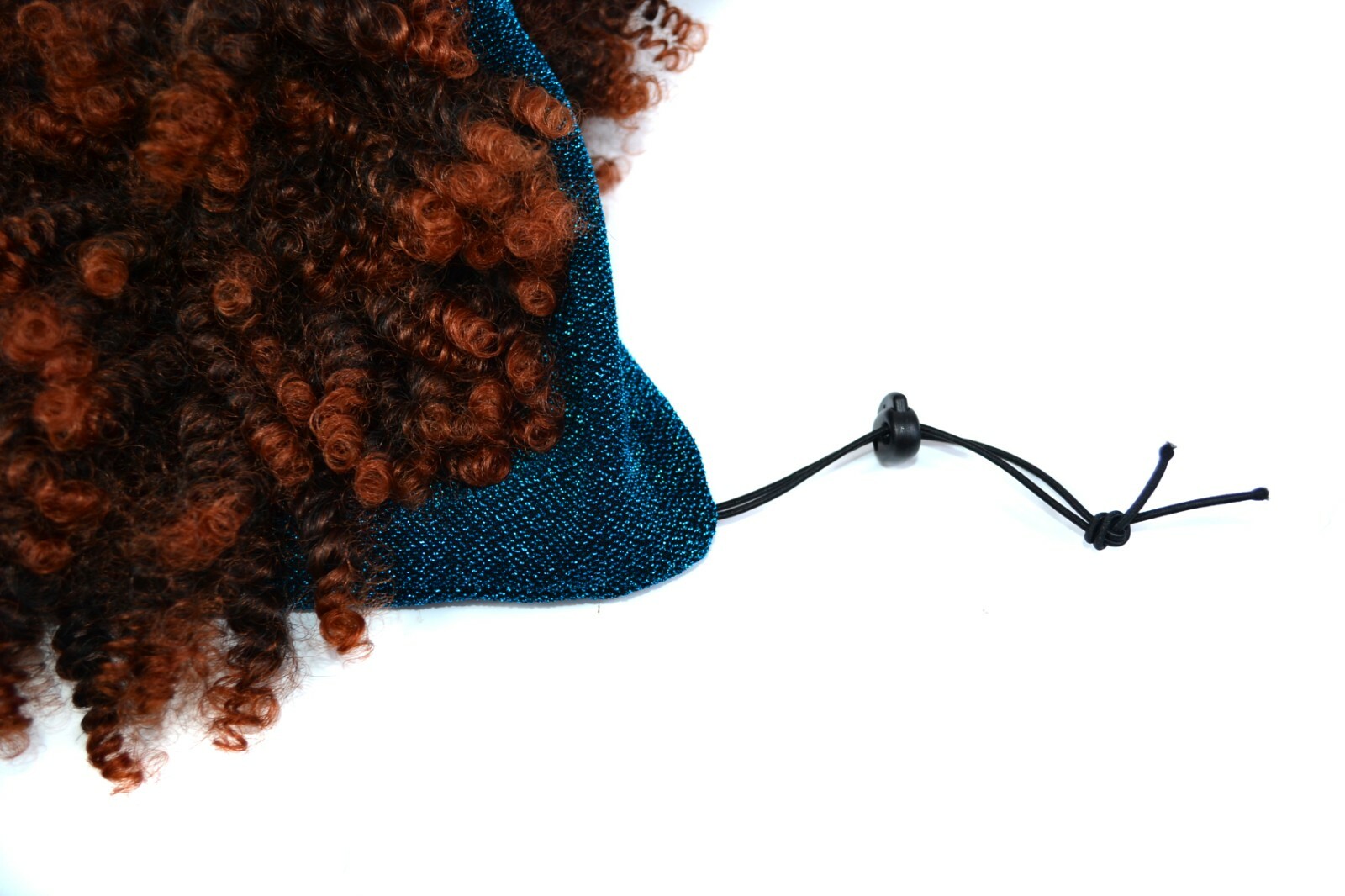 Afro Headband Wig Kinky Curly Wig with Curly Bangs Turban Wrap Wig Cosplay Party