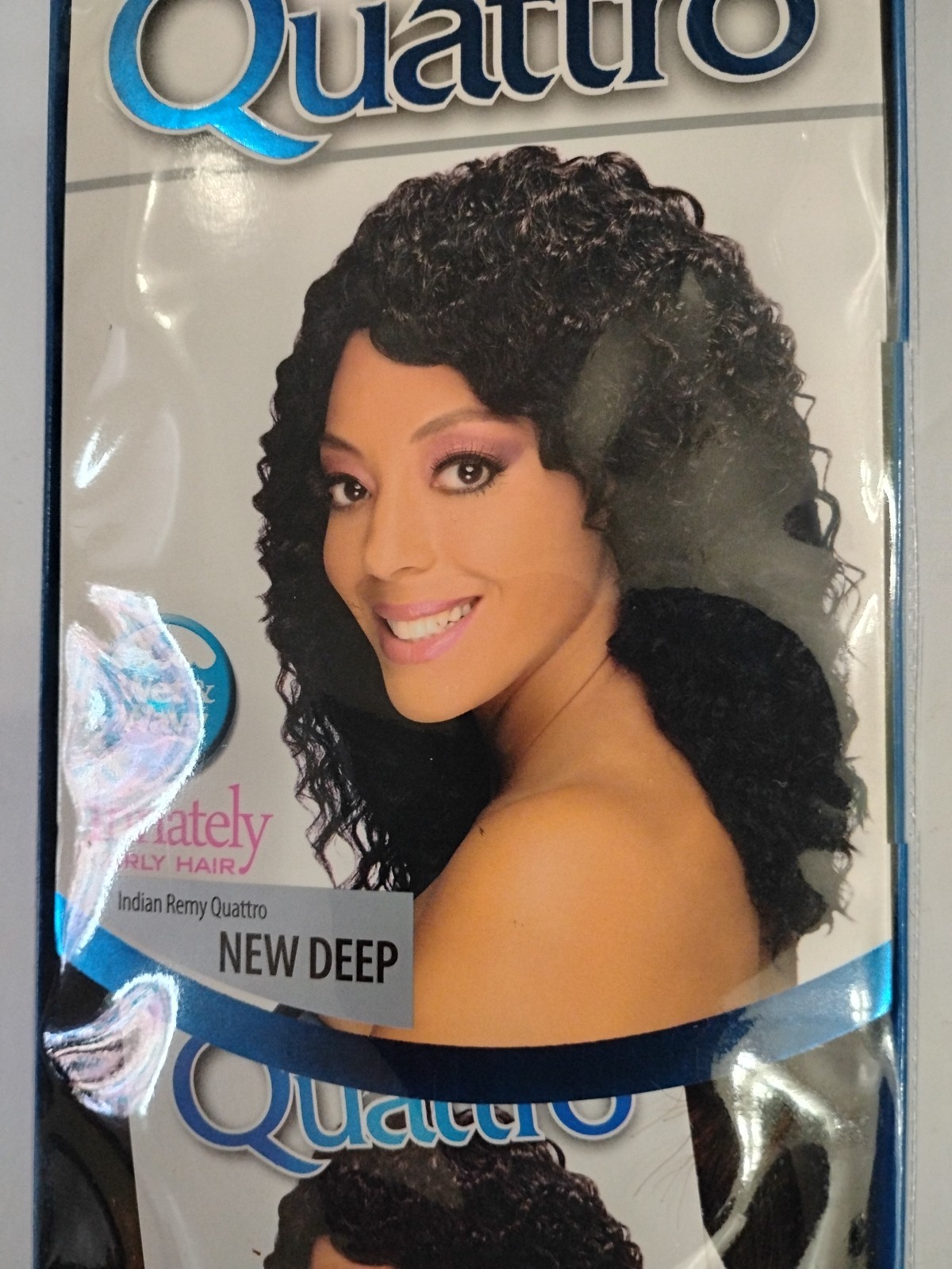 100% Remy human hair weave Indian quattro New deep wet and wavy curly FF4/33