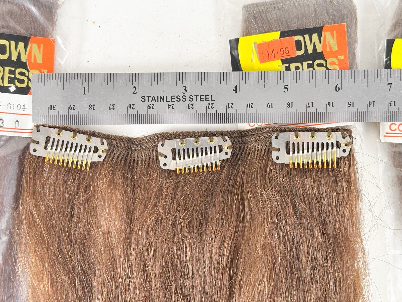 NOS Vintage Motown Tress 4” And 6” Wide Weave 1980’s 1990’s Mixed Colors