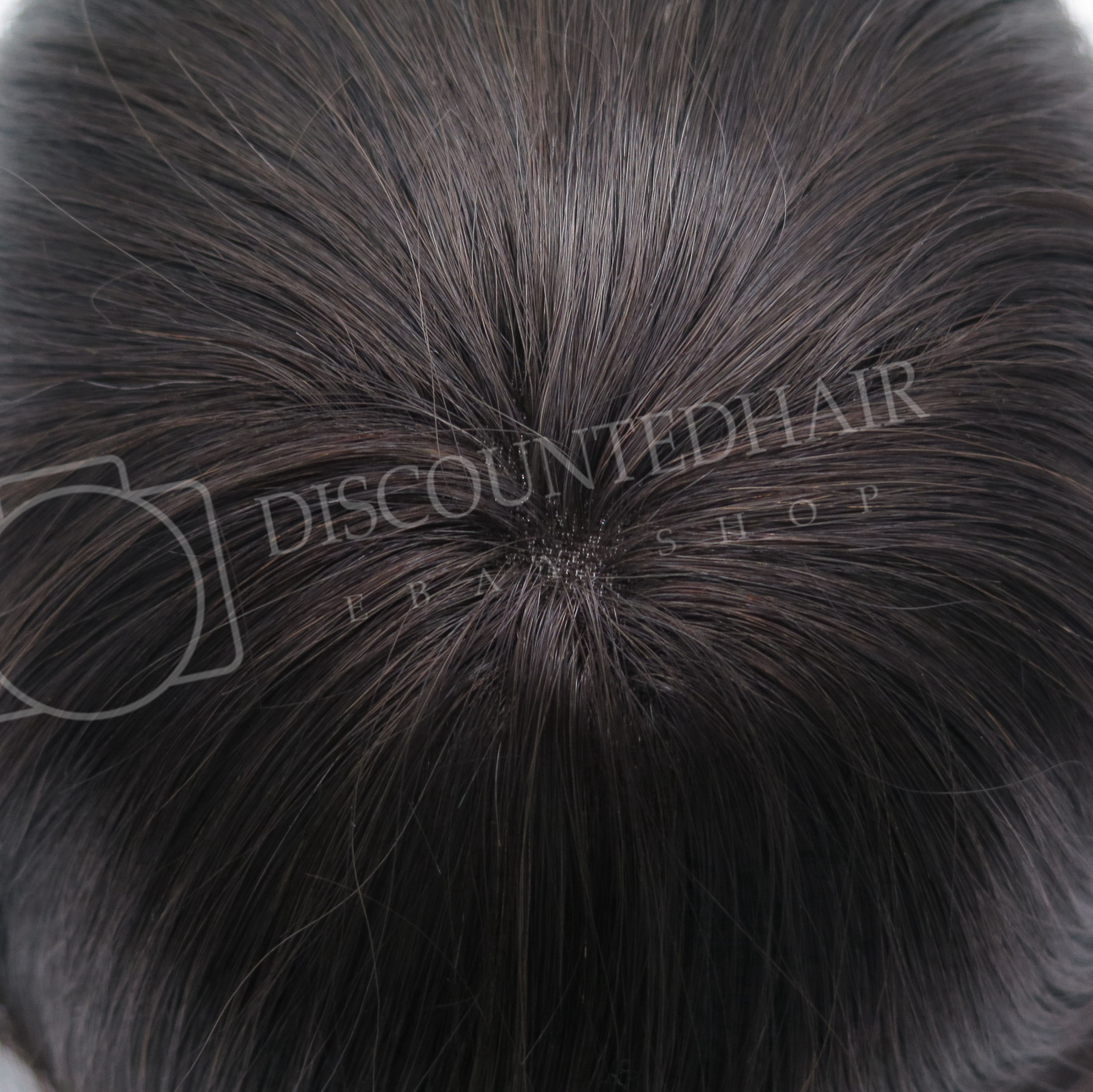 Mens Toupee Human Hair Replacement System Lace Front Mono Center Hairpiece #1B