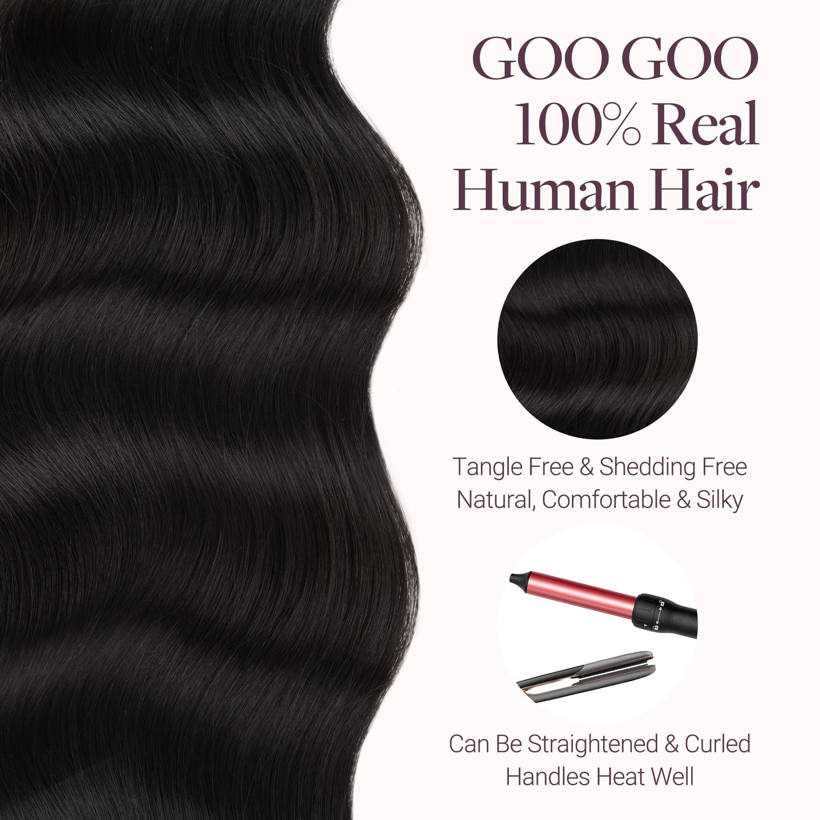 Goo Goo Butterfly Weft Hair Extensions Human Hair Invisible Double Genius Weft
